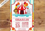 First Birthday Circus Invitations First Birthday Carnival Invite Circus Invitation Carnival