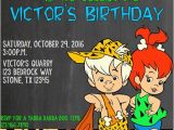 Flintstones Birthday Invitations Flintstones Pebbles Birthday Invite