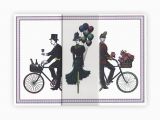 Fold Out Birthday Cards Cycling Procession Fold Out Bicycle Greeting Card Cyclemiles