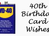 Fortieth Birthday Cards 40th Birthday Wishes Messages and Poems to Write In A