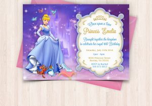 Free Birthday Cards for Printing at Home Cinderella Birthday Invitations Free Thank You Cards to