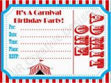 Free Circus Birthday Invitations Printables Free Carnival Birthday Invitations Template Google