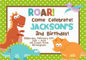 Free Dinosaur Birthday Party Invitation Template Cretaceous Dinosaur Birthday Party Invitations Bagvania