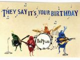 Free E Birthday Cards with Music Pack Of 10 Funny Beatles Happy Birthday Postcards Ten