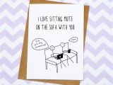 Free Funny Printable Birthday Cards for Wife Funny Valentines Day Card Anniversary Card I Love Sitting
