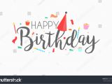 Free Happy Birthday Card Text Messages Happy Birthday Typographic Vector Design Greeting Stock