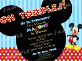 Free Mickey Mouse Birthday Invitations Free Printable Mickey Mouse Invitatons Birthday Drevio
