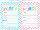 Free Online Birthday Invitations Printable Bnute Productions Free Printable Striped Birthday Party