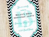 Free Printable 13th Birthday Party Invitations 13th Birthday Party Invitation Girl Birthday Invitation
