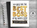 Free Printable Birthday Cards for Boss Boss Birthday Card Card for Boss Boss Appreciation Card