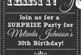 Free Printable Birthday Party Invitations for Adults Chalkboard Look Adult Birthday Party Invitation