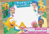 Free Printable Bubble Guppies Birthday Invitations Bubble Guppies Invitation Bubble Guppies Card Birthday