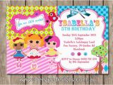 Free Printable Lalaloopsy Birthday Invitations Personalised Lalaloopsy Inspired Birthday Invitations