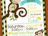 Free Printable Monkey Birthday Invitations Free Printable Baby Shower Monkey Invitations theme