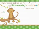 Free Printable Monkey Birthday Invitations Free Printable Little Monkey Birthday Invitation Template