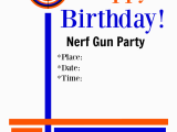 Free Printable Nerf Birthday Party Invitations Right On Target Nerf Gun Party Fun Squared