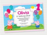 Free Printable Peppa Pig Birthday Invitations Peppa Pig Balloons Birthday Invitation Diy Printables