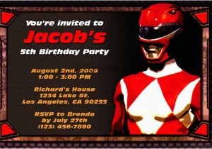 Free Printable Power Ranger Birthday Invitations Free Printable Power Rangers Birthday Party Invitations