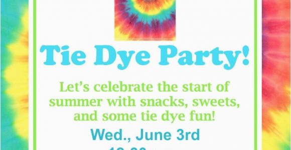 Free Printable Tie Dye Birthday Invitations Tie Dye Party Fundiy Show Off Diy Decorating and Home