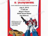 Free Printable Transformer Birthday Invitations Items Similar to Transformers theme Printable Invitation