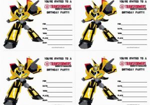 Free Printable Transformer Birthday Invitations Transformers Birthday Invitations All Free Printable