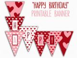 Free Printables Happy Birthday Banner Happy Birthday Banner Birthday Party Printable Sign Red