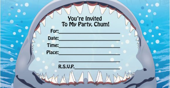 Free Shark Birthday Invitation Template Fill In Birthday Invitations Ideas Bagvania Free