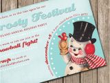 Frosty the Snowman Birthday Invitations Items Similar to Vintage Frosty the Snowman Christmas