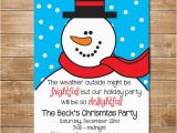Frosty the Snowman Birthday Invitations Snowman Party Invitation Christmas Holiday Frosty Snowman
