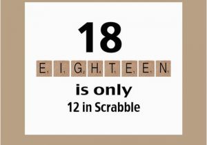 Funny 18th Birthday Card Messages 18th Birthday Card Funny Birthday Card the Big 18 Scrabble