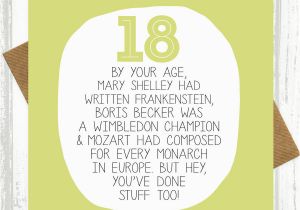 Funny 18th Birthday Card Messages by Your Age Funny 18th Birthday Card by Paper Plane