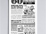 Funny 60th Birthday Ideas for Him A Fun Personalized Poster Including events and Facts From