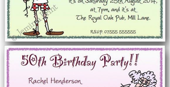 Funny 60th Birthday Party Invitations 40th 50th 60th 70th 80th 90th Personalised Birthday Party