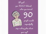 Funny 90th Birthday Cards 90th Birthday for Her Funny Card Zazzle