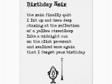 Funny Birthday Card Rhymes Birthday Noir A Funny Belated Birthday Poem Card