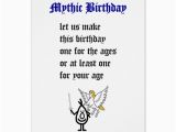 Funny Birthday Card Rhymes Mythic Birthday A Funny Happy Birthday Poem Zazzle Com