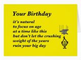 Funny Birthday Card Rhymes Your Birthday A Funny Birthday Poem Card Zazzle