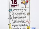 Funny Birthday Cards for 18 Year Olds 18th Birthday Card Humprous 18 today Only 89p