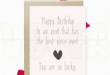 Funny Birthday Cards for Aunts Funny Aunt Birthday Card Gift for Aunt Printable Aunt Card