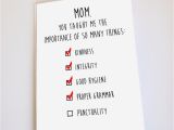 Funny Birthday Cards for Moms Belated Birthday Card Belated Mother 39 S Day Card Funny