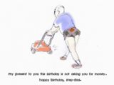Funny Birthday Cards for Stepdad Myfuncards Lawnmower Step Dad Send Free Birthday
