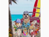 Funny Birthday Cards with Dogs Funny Dogs Cats Hawaiian Surfer Birthday Card Zazzle Com