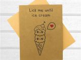 Funny Dirty Birthday Cards for Him Ice Cream Naughty Card Funny Greeting Card Adult Dirty