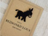 Funny Donkey Birthday Cards Free Shipping Funny Birthday Card Vintage Donkey Quot Have A