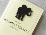 Funny Elephant Birthday Card Design Context Animal Greeting Cards