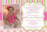 Funny First Birthday Invitation Wording 1st Birthday Girl themes 1st Birthday Invitation Photo