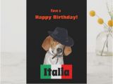 Funny Italian Birthday Cards Funny Italian Birthday Mobster Charley Dog Card Zazzle Com