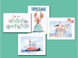 Funny Nautical Birthday Cards Birthday Cards Nautical Childrens Birthday 8 Per Boxed Set