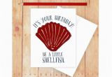 Funny Nautical Birthday Cards Shellfish Birthday Card Nautical Birthday Card Birthday Pun