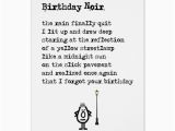 Funny Poems for Birthday Cards Birthday Noir A Funny Belated Birthday Poem Card